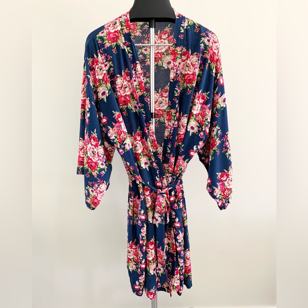 Floral Print Robe